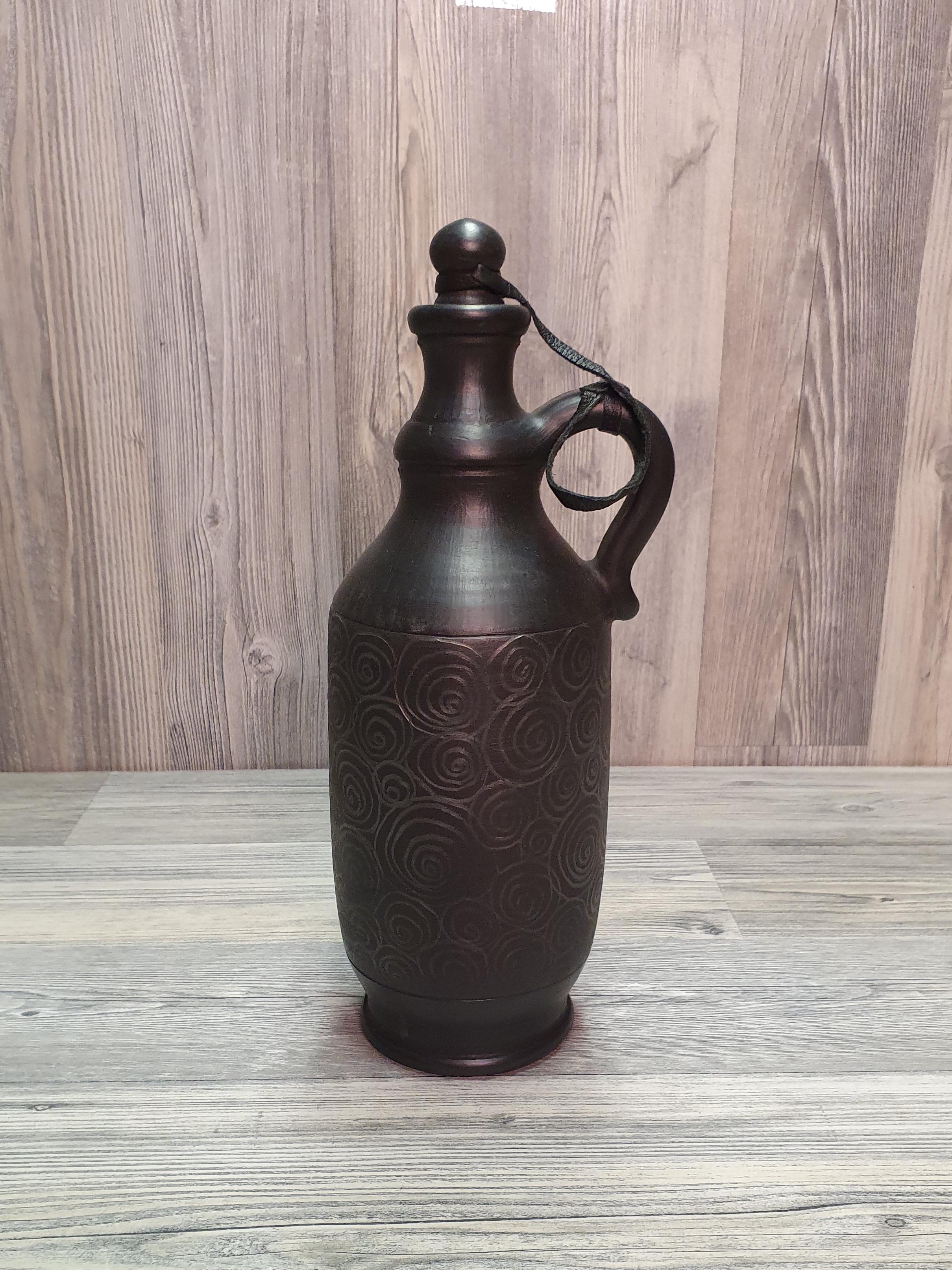 Штоф из глины ручная работа (5213) - фото 3 Штоф из глины ручная работа (5213) - фото 3