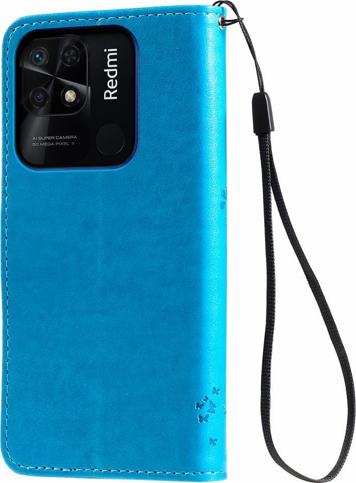 Чехол книжка Xiaomi Redmi 10C Кот и Дерево Light Blue (30495-0B) - фото 2 Чехол книжка Xiaomi Redmi 10C Кот и Дерево Light Blue (30495-0B) - фото 2