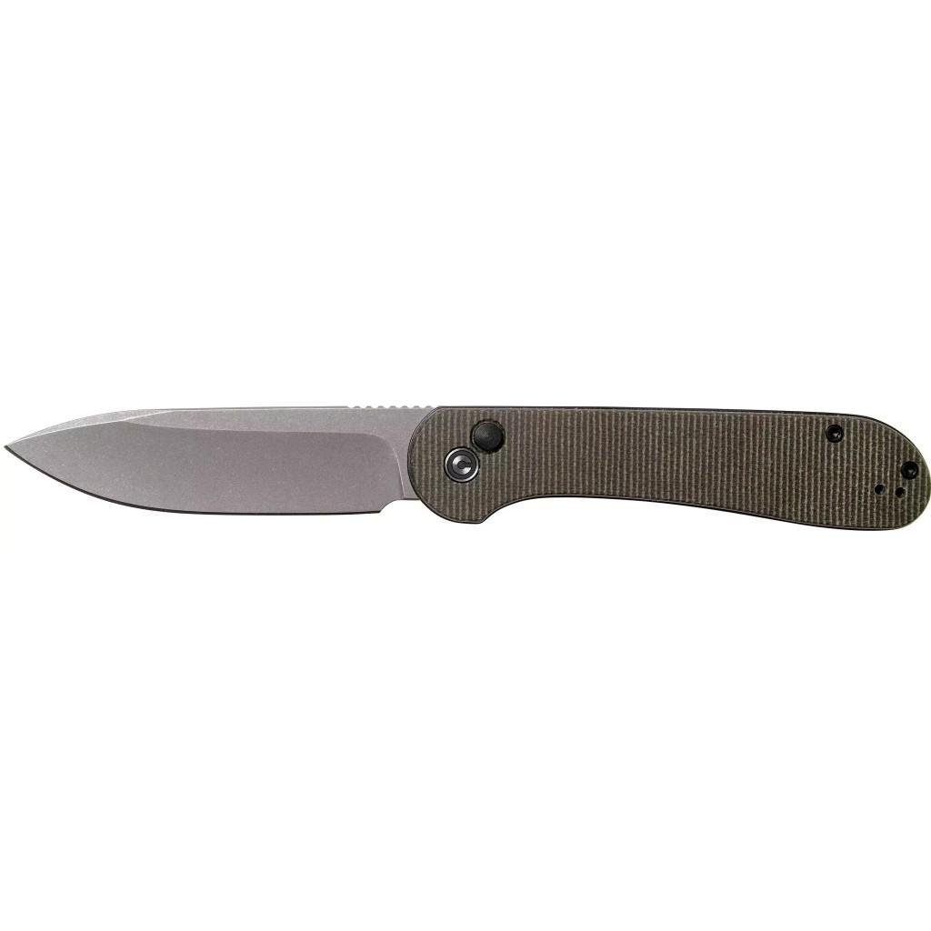 Ніж мисливський Civivi Button Lock Elementum Micarta Dark Green (C2103C)