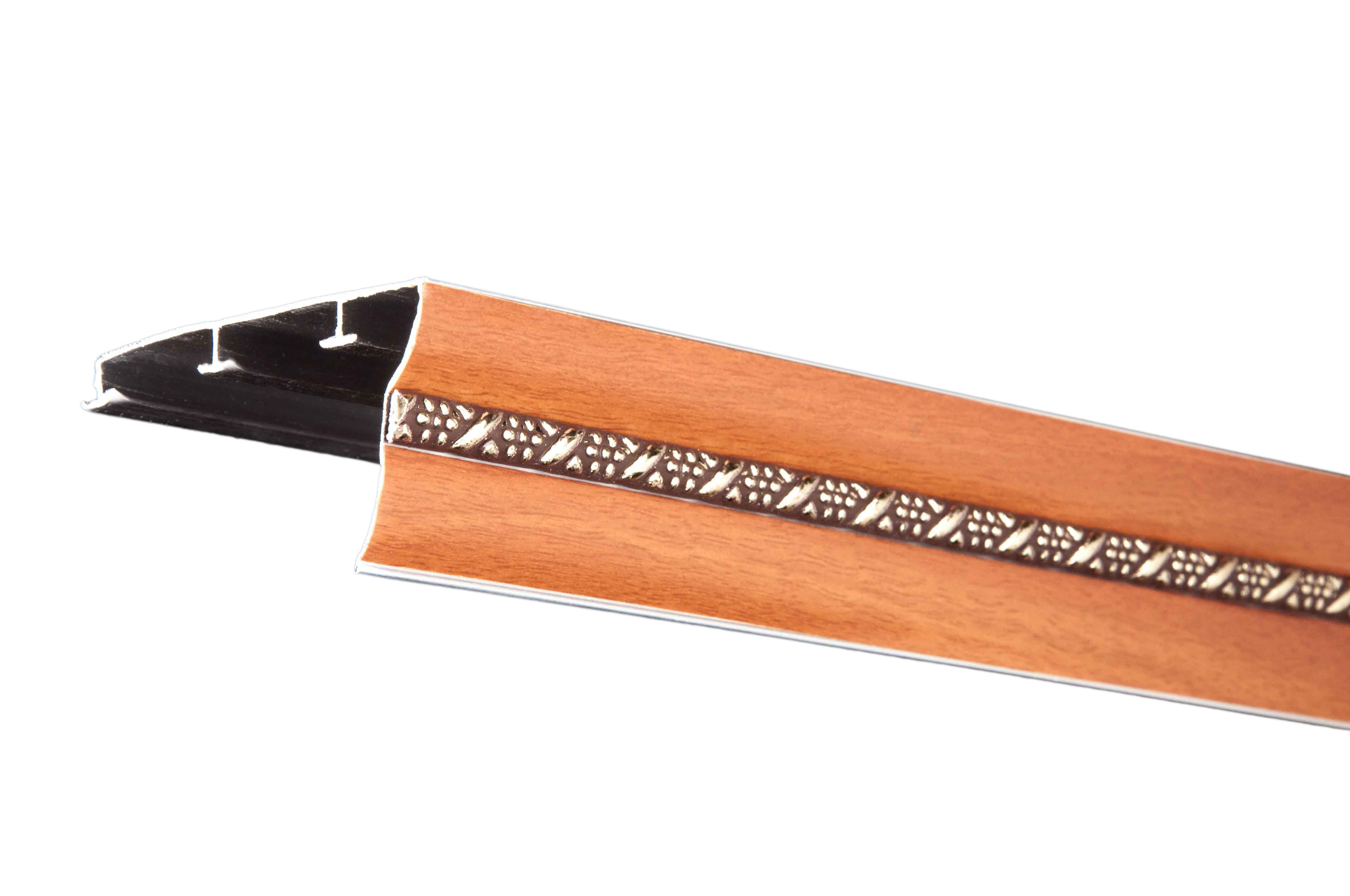 Карниз на стену EURO CONCEPT БР-03 трехрядный 1,75 м Черешня