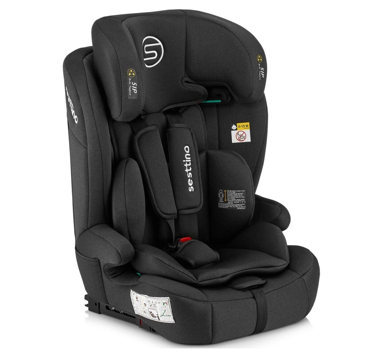 Автокресло для детей Sesttino Rocker Isofix i-Size с Top Tether/SIP-защитой 9–36 кг 76–150 см Black (36094950)