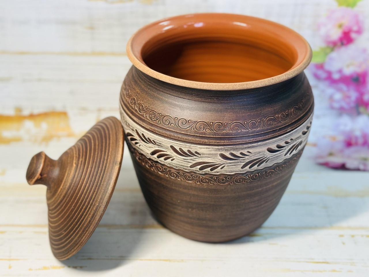 Бочка глиняная для солений 4 л (2666566920)