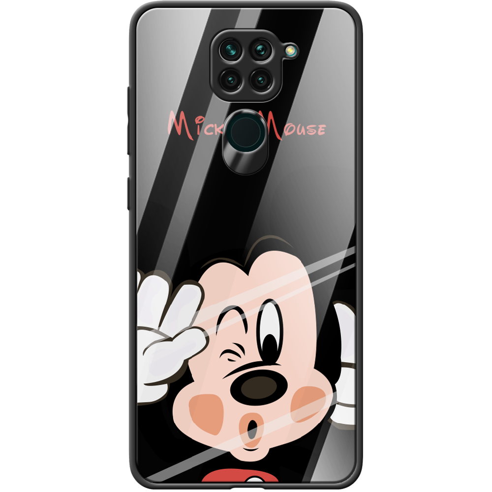 Чехол с рисунком Boxface Xiaomi Redmi Note 9 Mister M Черный силикон со стеклом (39801-cc58-40102)