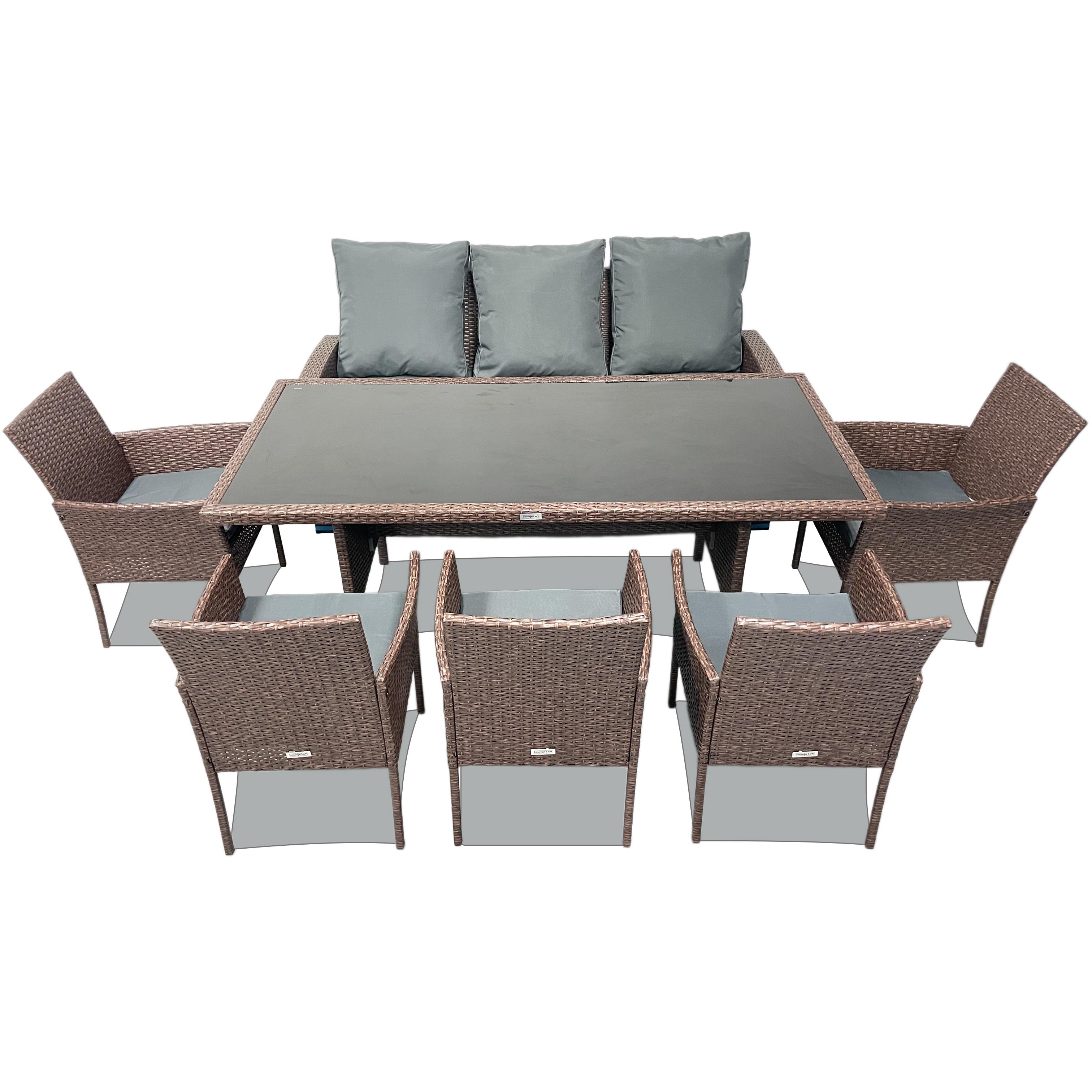 Набор садовой мебели из ротанга Lounge Loft Deluxe Темно-коричневый (321 Brown)