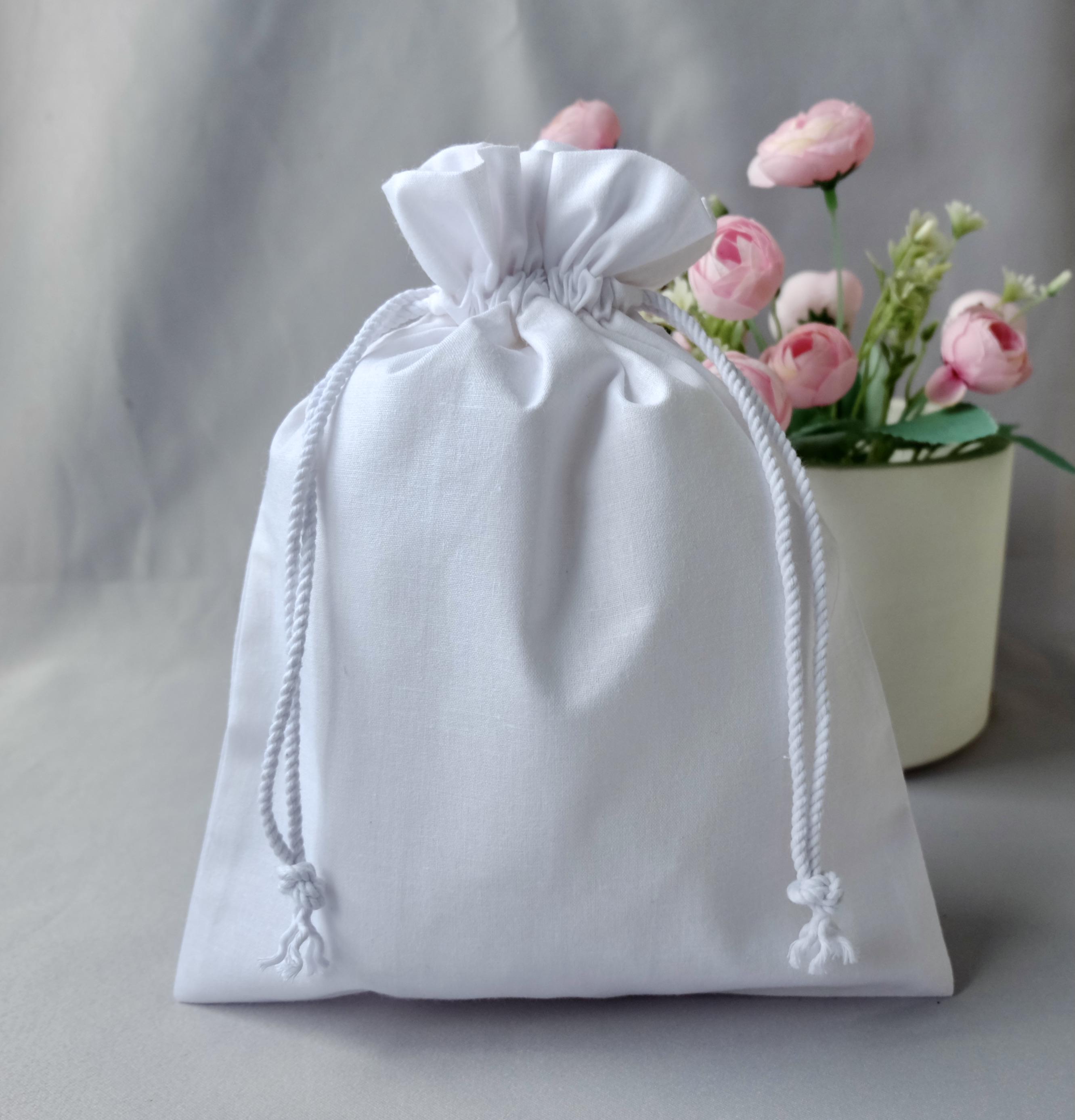 Подарунковий мішечок 25х20 см Білий (29018440)