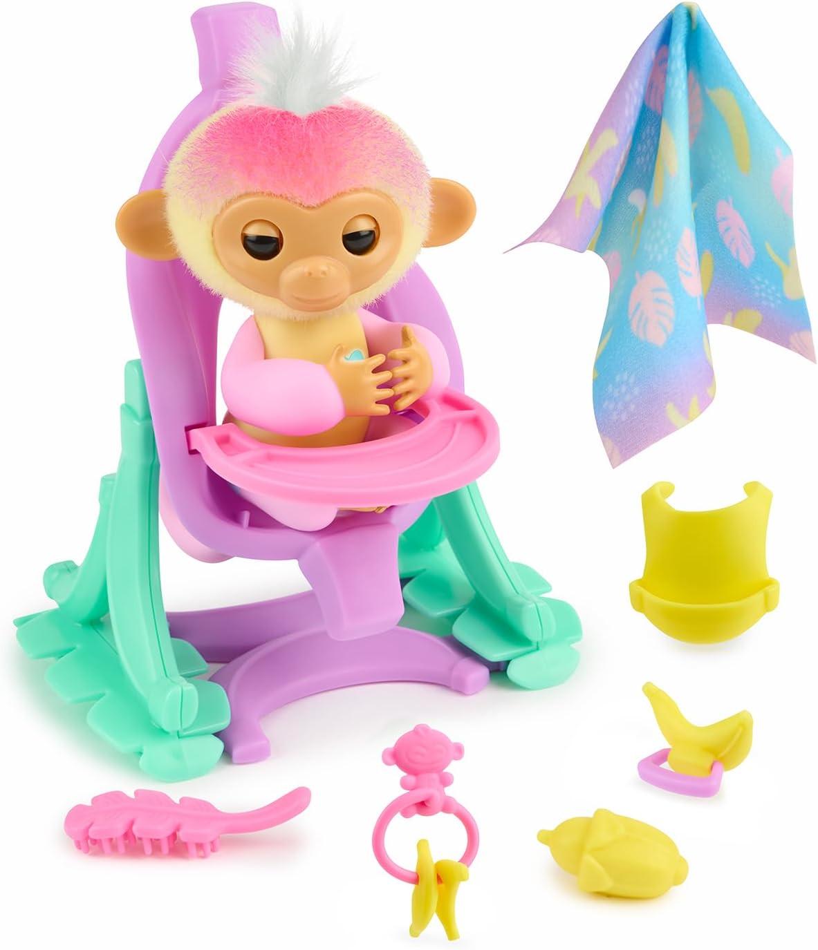 Обезьянка интерактивная Fingerlings 2023 Interactive Baby Monkey Nursery Playset (30357597)