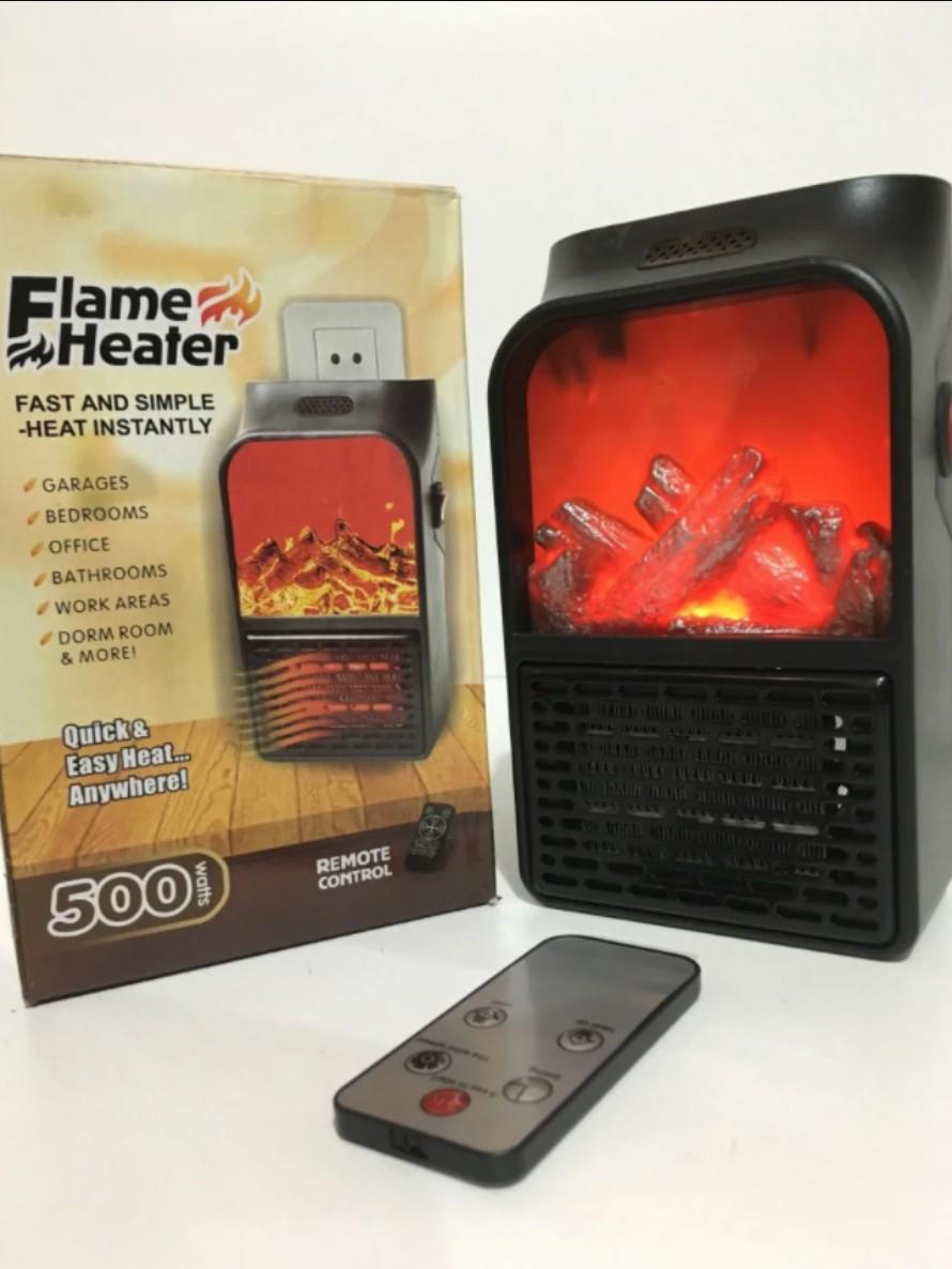 Тепловентилятор с пультом Flame Heater 500 Вт (4000981821) - фото 3