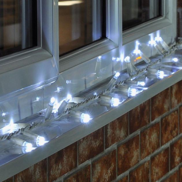 Гирлянда шнурок уличный GooD на белом кабеле 200 Led 20 м Белый (000045941)