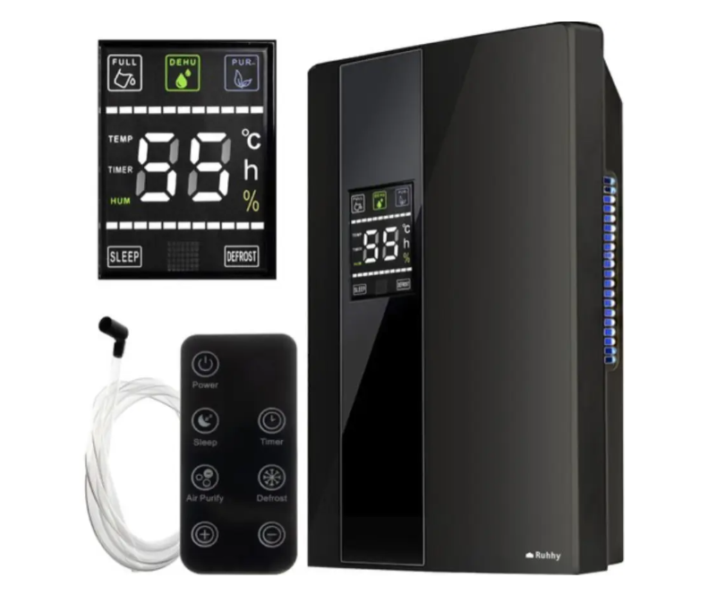 Осушувач повітря Ruhhy 21847 з гігростатом/дисплеєм/пультом керування 90 Вт 1,8 л (29829450) - фото 4 Осушувач повітря Ruhhy 21847 з гігростатом/дисплеєм/пультом керування 90 Вт 1,8 л (29829450) - фото 4