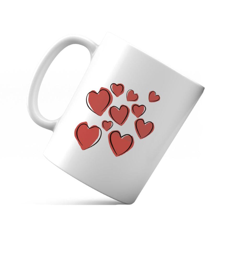 Кружка керамическая О как он любит нас 350 мл (хрч0022у)