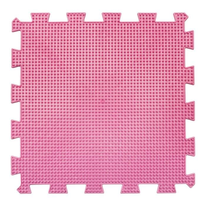 Розвиваючий килимок масажний Пазл травичка Рожевий (OR00001286)