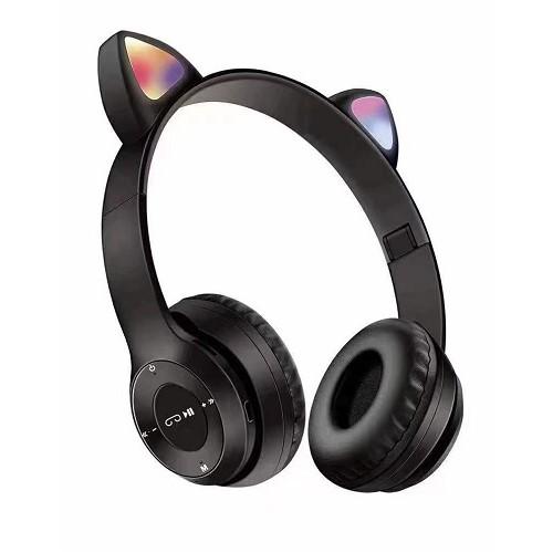 Наушники беспроводные Cat Miu Star P47 Bluetooth с ушками и подсветкой (01803-3)