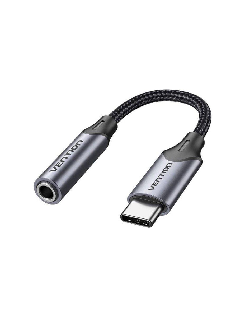 Адаптер Vention USB-C Male to 3,5 мм Earphone Jack With DAC Adapter 0,1 м Grey (BGMHA)