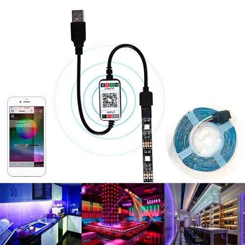 Стрічка LED підсвічування ТБ Bluetooth USB RGB 2 м (Ks365489647) - фото 2