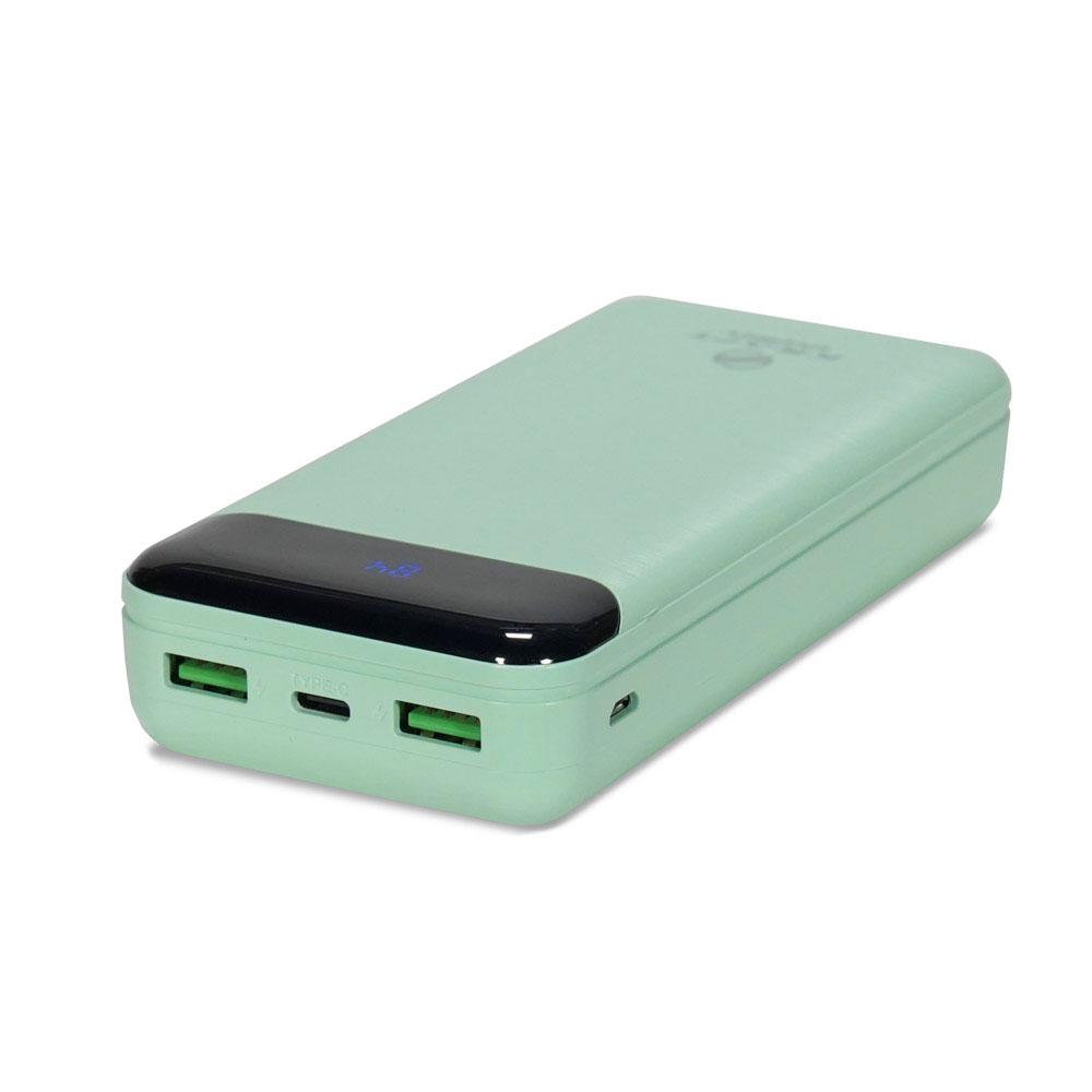 Повербанк Kraft KPB-2020FC 22.5W QC 3.0 20000 mAh Green (43-00095) - фото 4