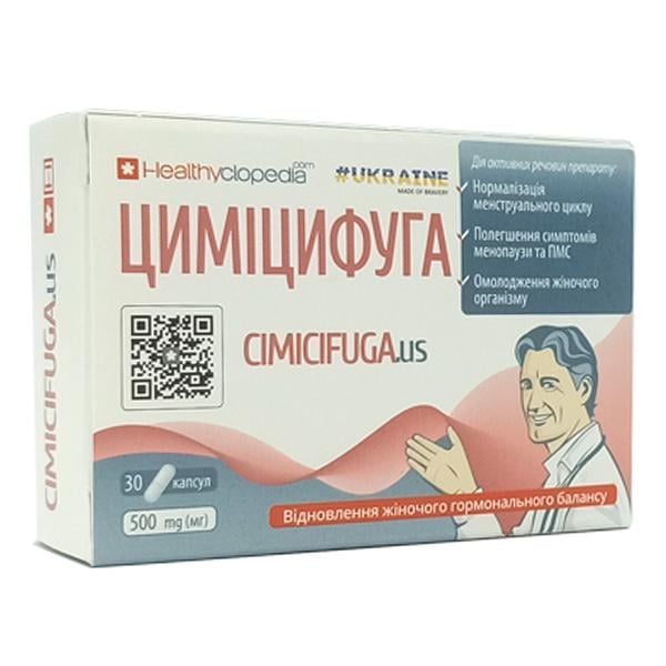 Комплекс менопаузы Healthyclopedia Cimicifuga 30 капс. (000025429)