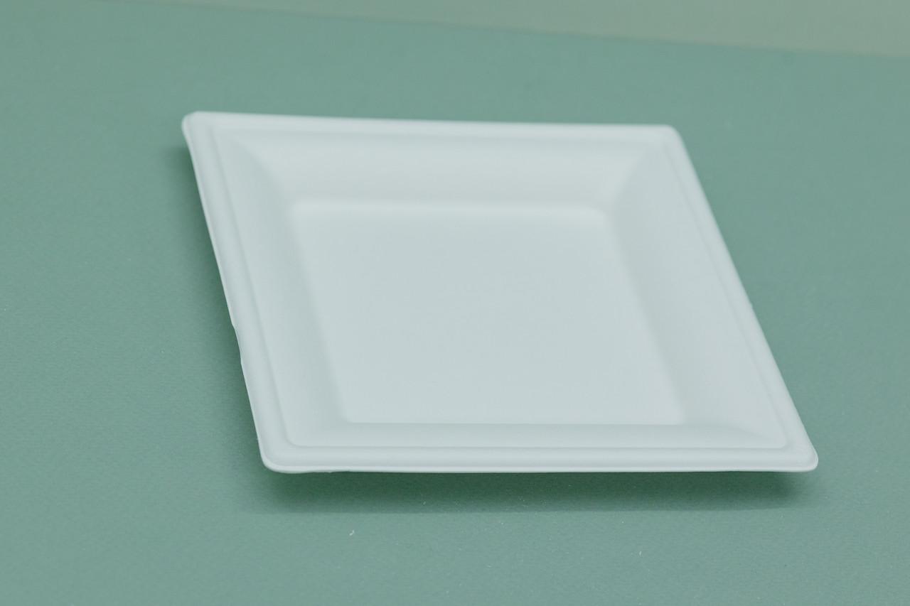 Одноразовая тарелка квадратная 20х20 см 125 шт. - фото 4