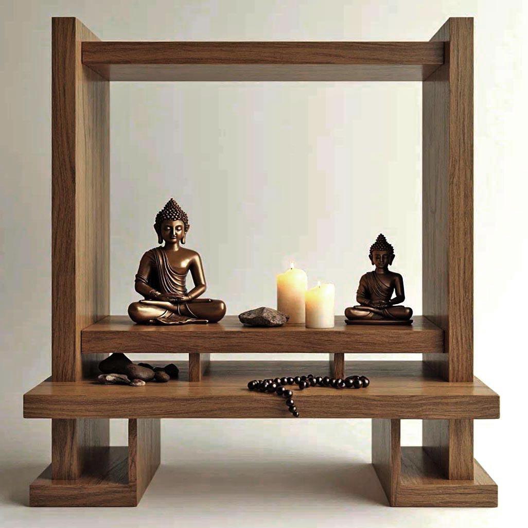 Алтарь для медитации из дерева Лаливан Корица (ЛАТ-010633)