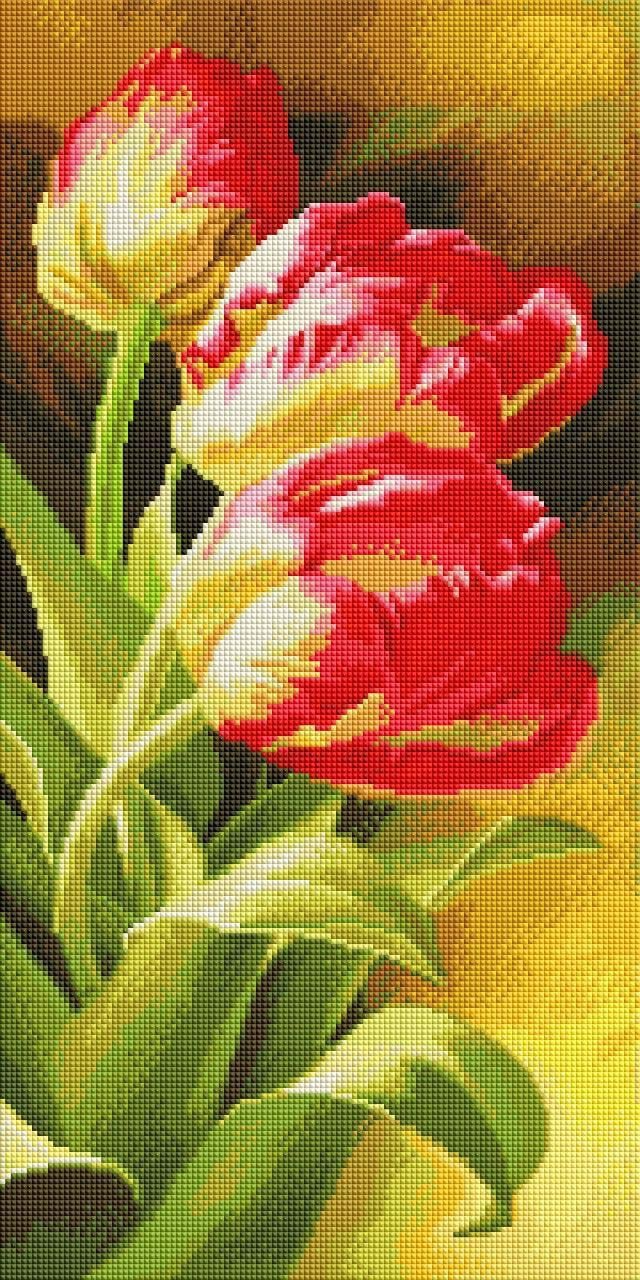 Алмазная мозаика ColorArt Букет тюльпанов TS1302 30х60 см