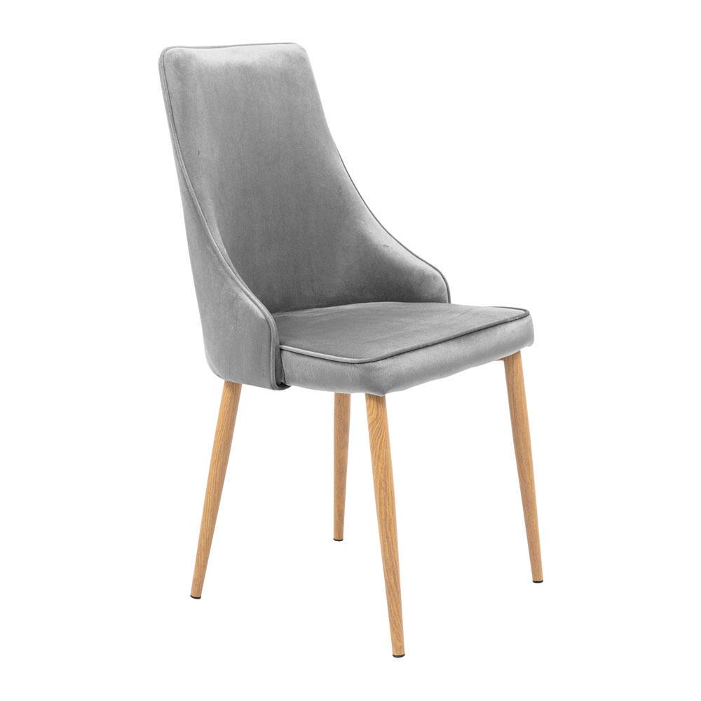 Стул FSolutions Brunch ножки имитация дерева Серый