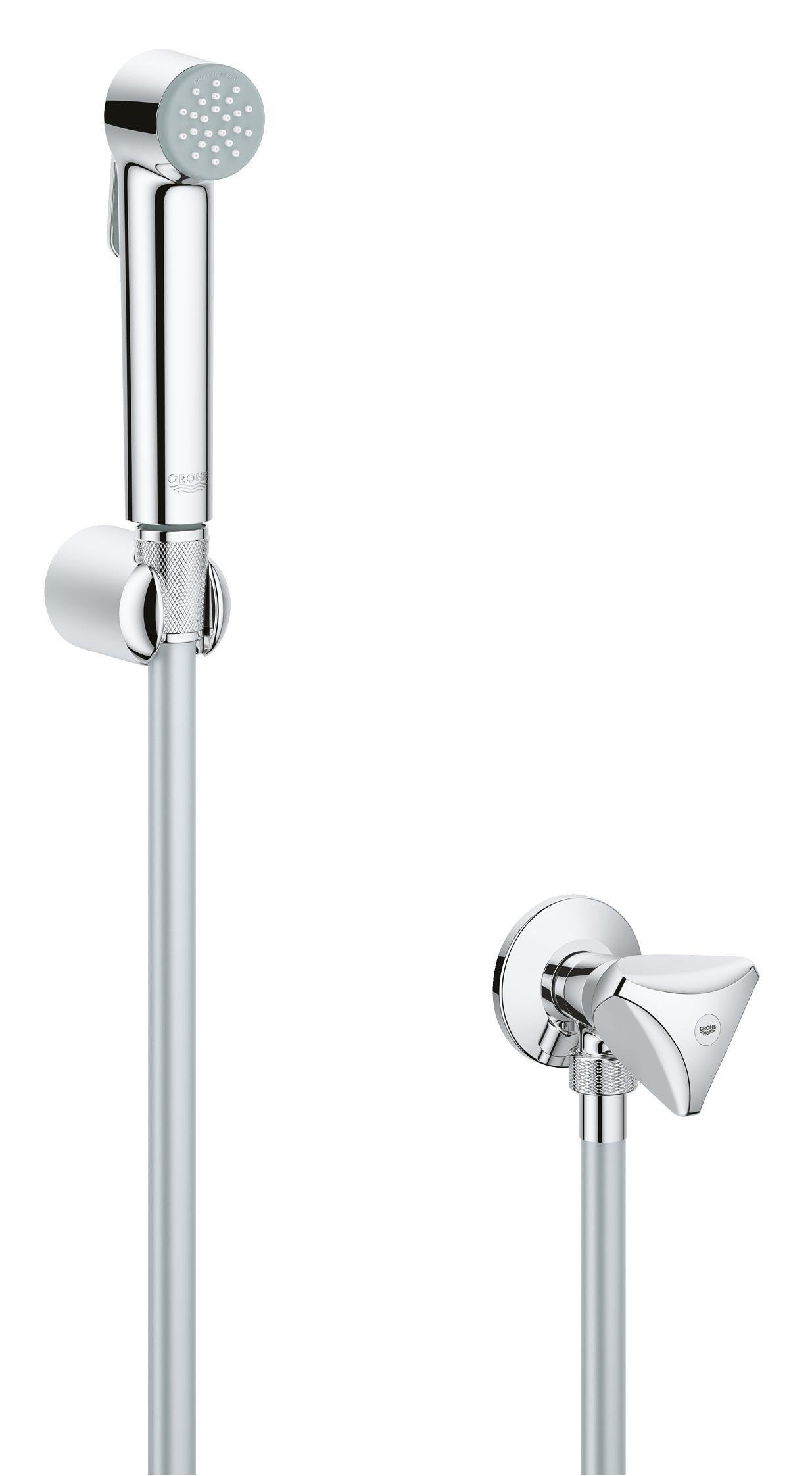 Набор душевой с угловым вентилем 1 режим струи Grohe Tempesta-F Trigger Spray 30 (27514001) - фото 1