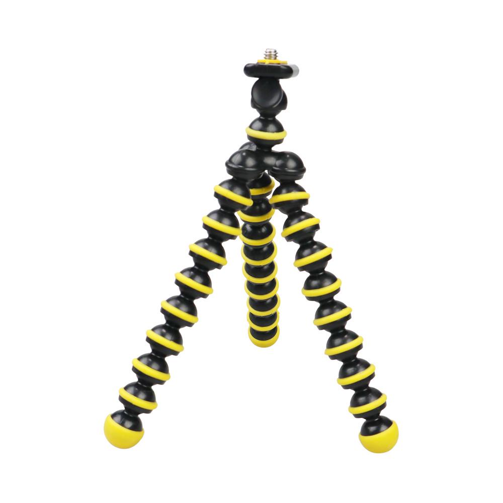 Штатив для телефона Alitek Flexible S с держателем для GoPro камеры Yellow/Black