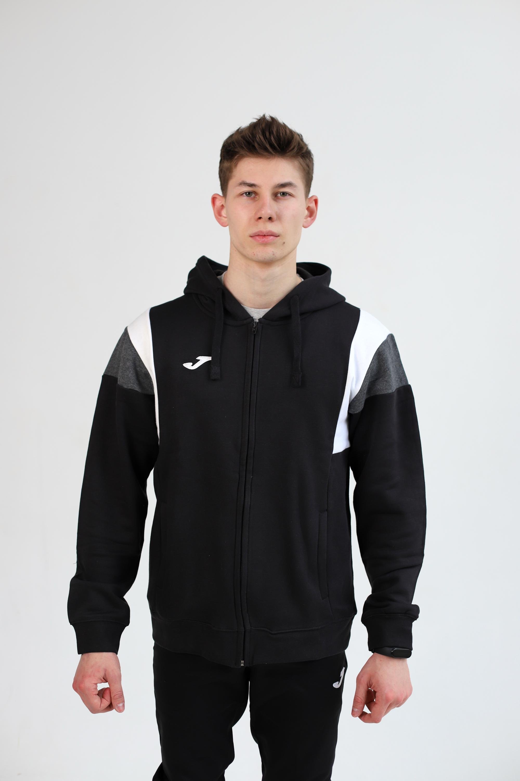 Олимпийка Joma 102733.102 Confort Iii Zip-Up Hoodie S Black (8445456407515)