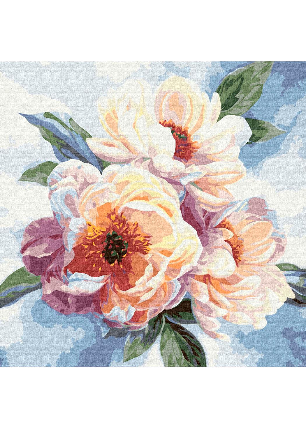 Картина по номерам Идейка Красота пионов 40х40 мм (KHO3213)