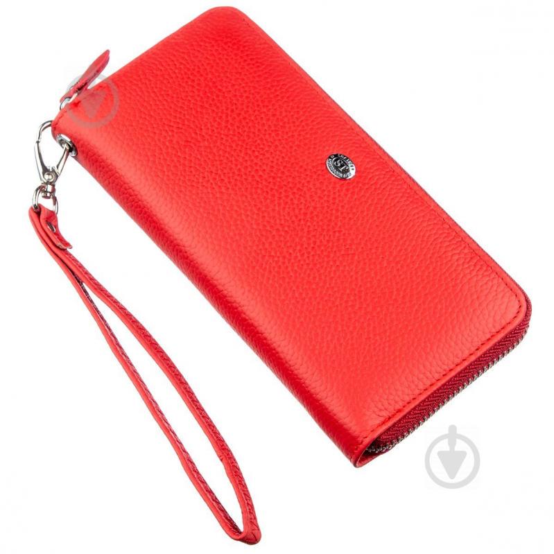 Женский клатч на молнии ST Leather 18931 Красный