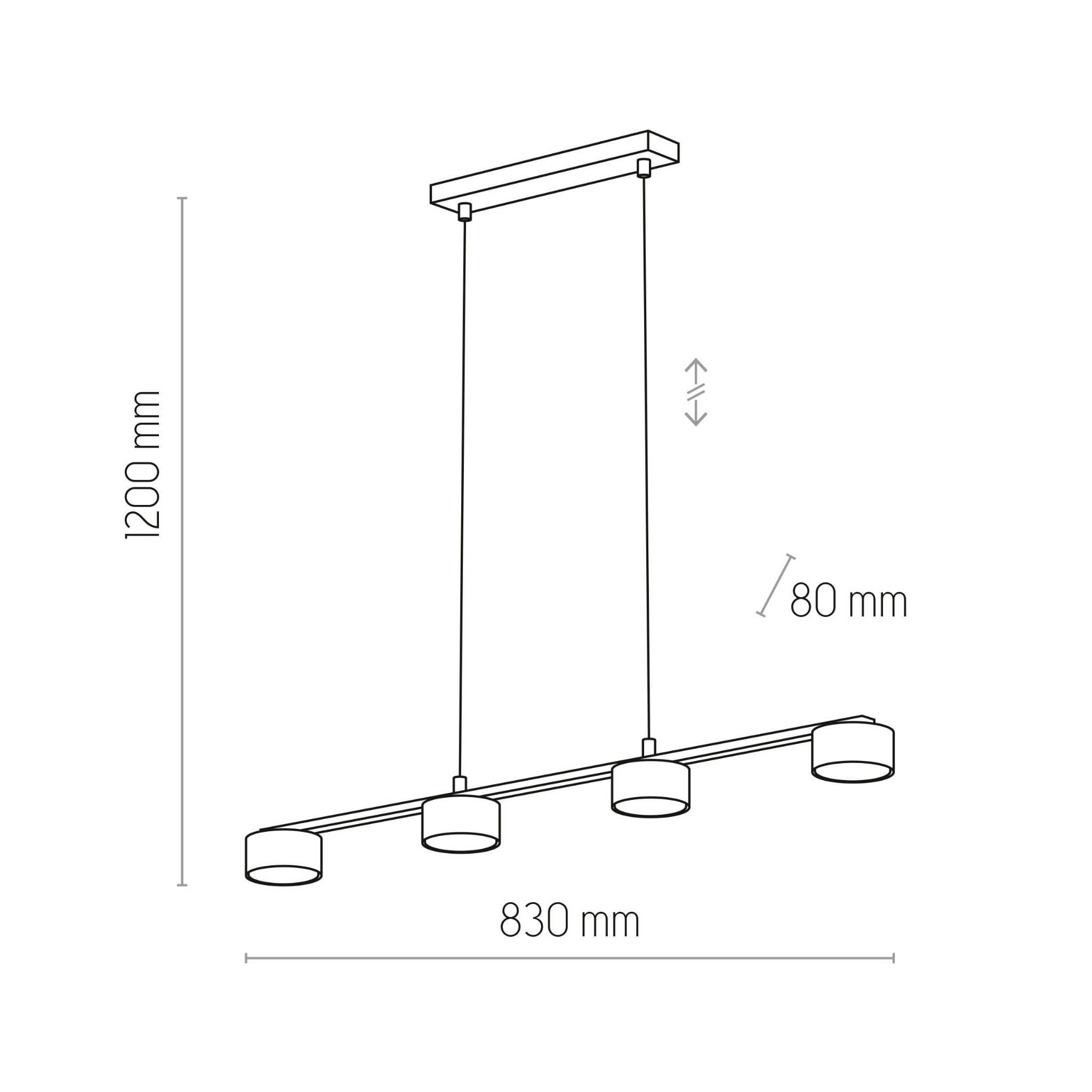 Люстра TK Lighting 6244 Dallas Black - фото 4
