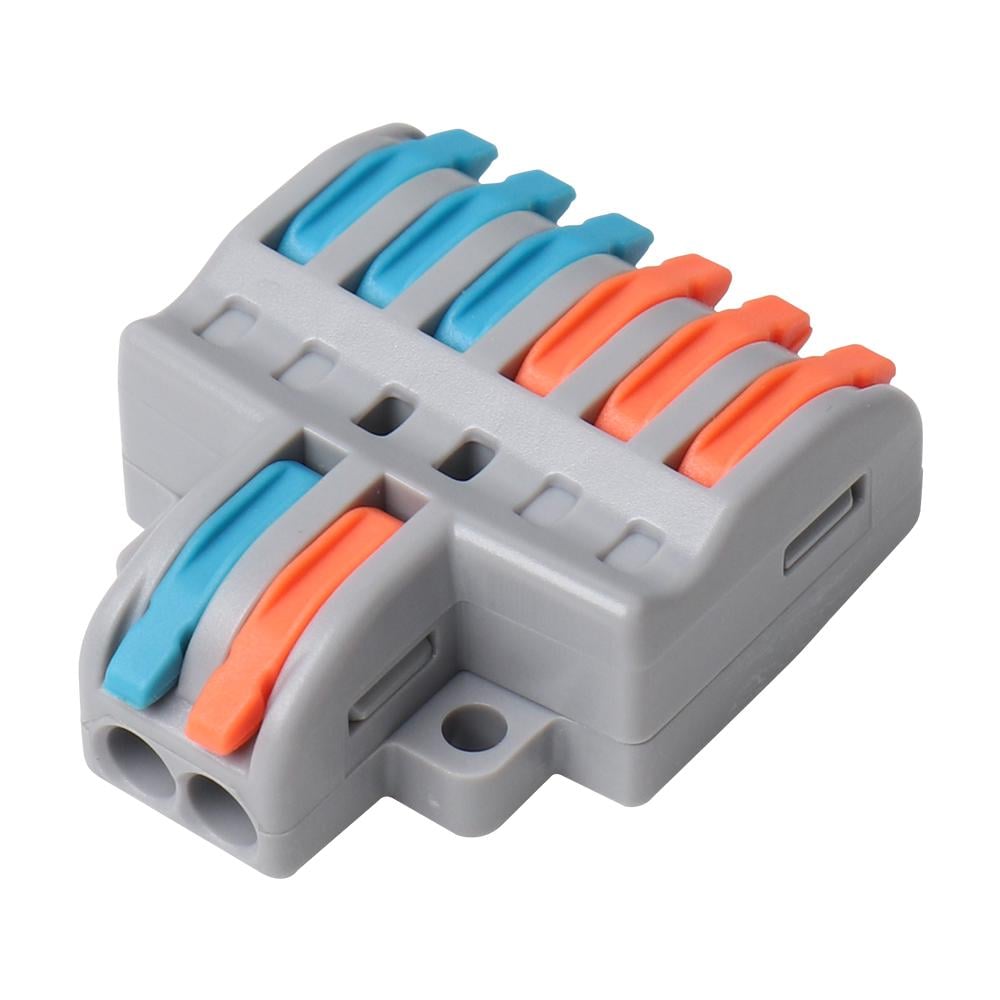 Клема швидкого монтажу Prolum RT-F26 ПВХ ділима з'єднувальна 8 гнізд (503075) Клема швидкого монтажу Prolum RT-F26 ПВХ ділима з'єднувальна 8 гнізд (503075)