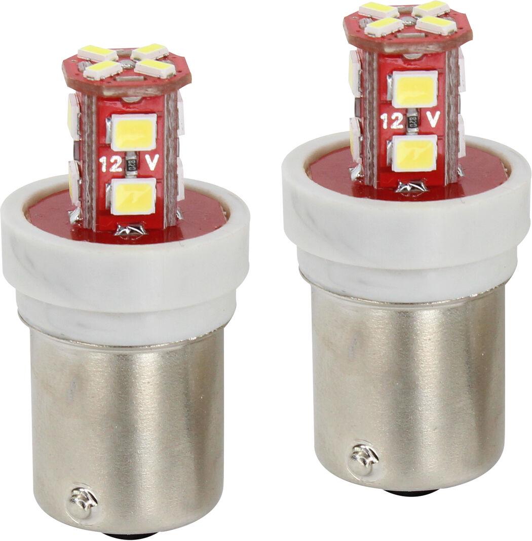 Лампочка 1-но контактная груша Futura LED SMD 12V 12-диодов RY10W BAU15s 2 шт. Белый