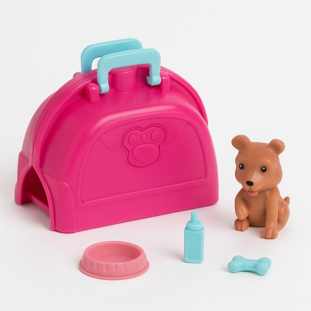 Набор игровой с животными, сумка-переноска (2460-2)