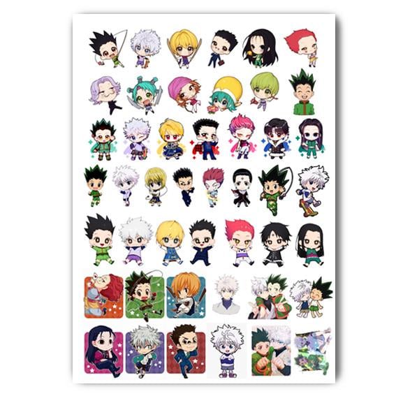 Стикеры наклейки аниме Охотник и Охотник Hunter × Hunter А3 лист (stik_139)