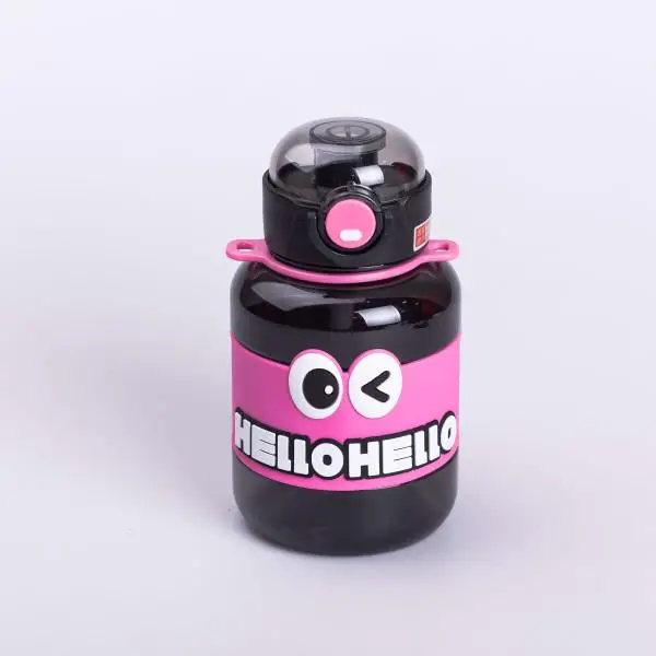 Бутылка для воды детская с трубочкой с ручкой и ремешком 680 мл Черный (6775) - фото 2 Бутылка для воды детская с трубочкой с ручкой и ремешком 680 мл Черный (6775) - фото 2