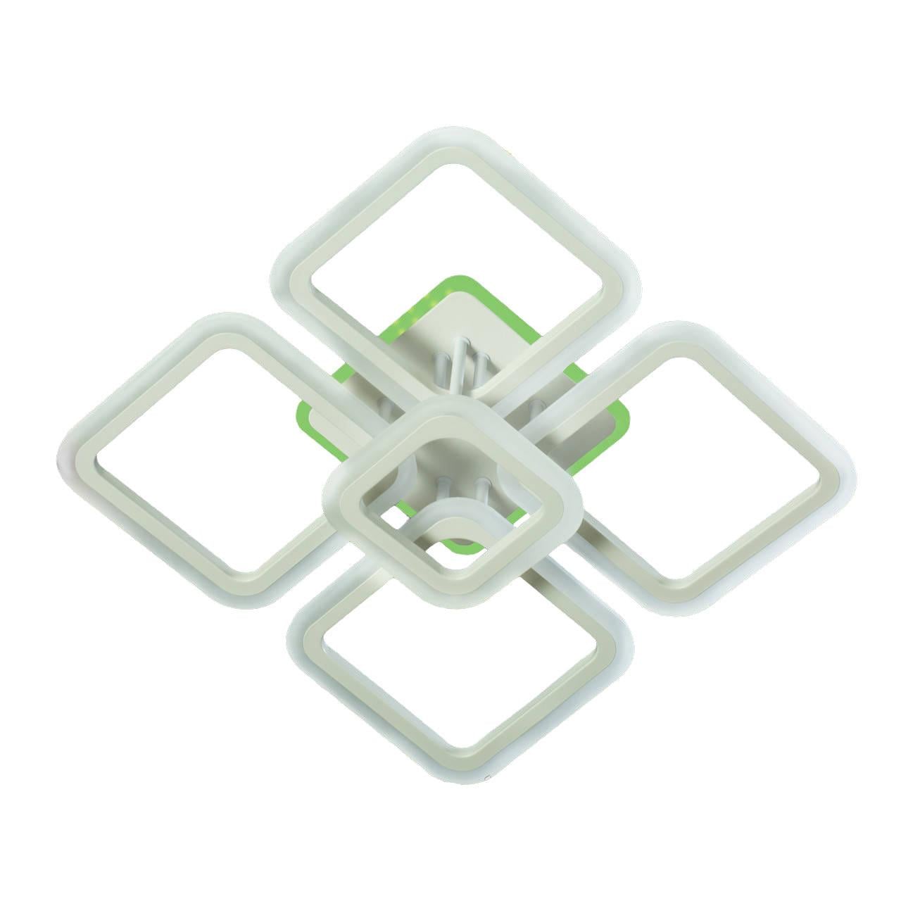Люстра LED Svet SY-5330/4+1WH+RGB с пультом 102W/28W Белый