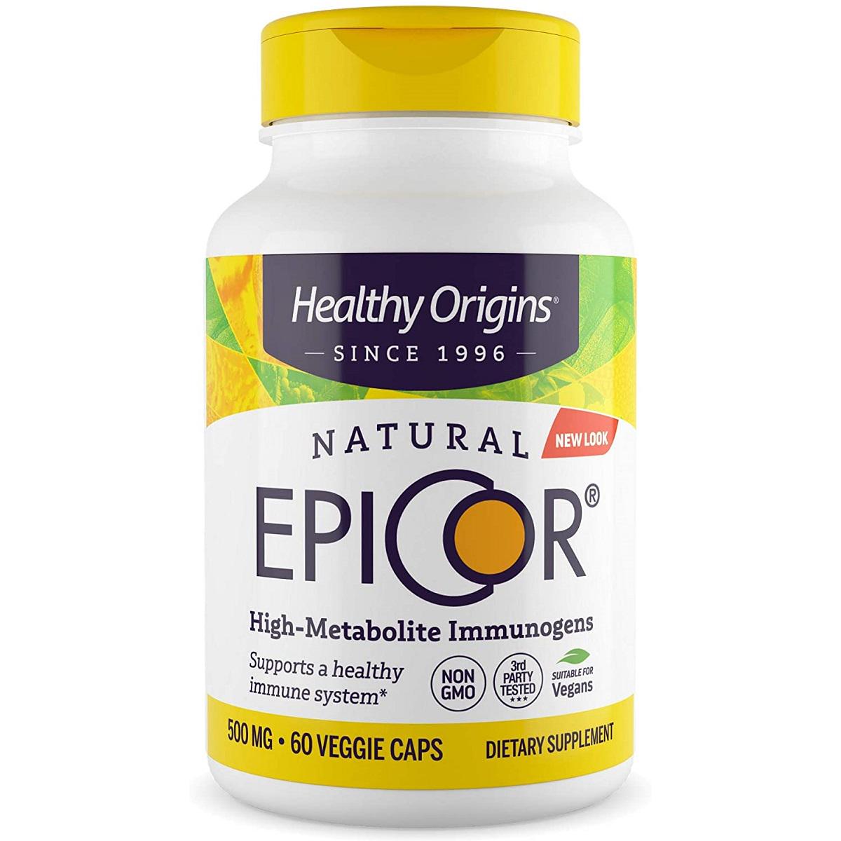 Епікор природний захист імунітету Healthy Origins 500 мг 60 гелевих капсул (HO57885)
