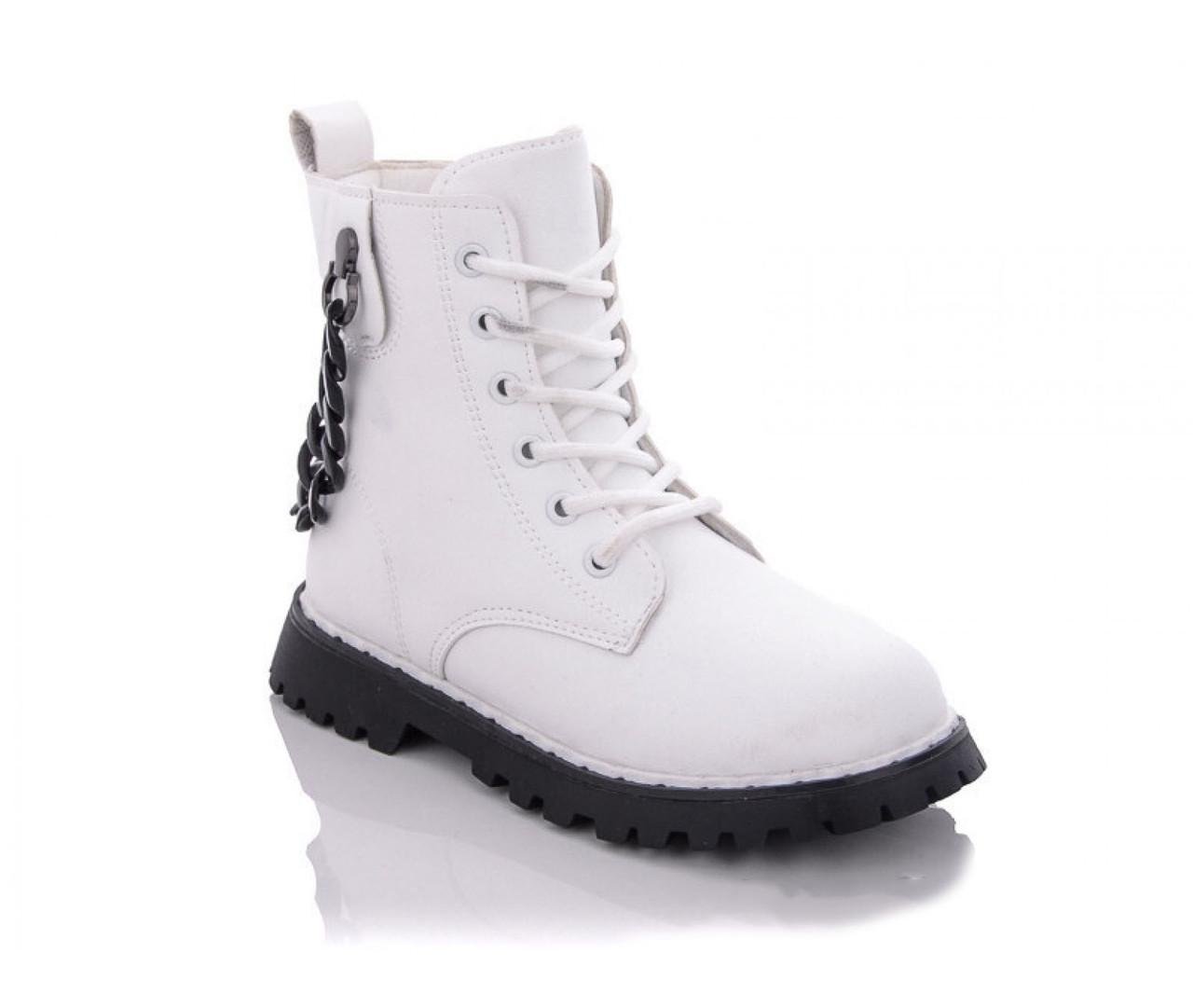 Ботинки демисезонные для девочек Канарейка E3441-4/32 р. 32 Белый