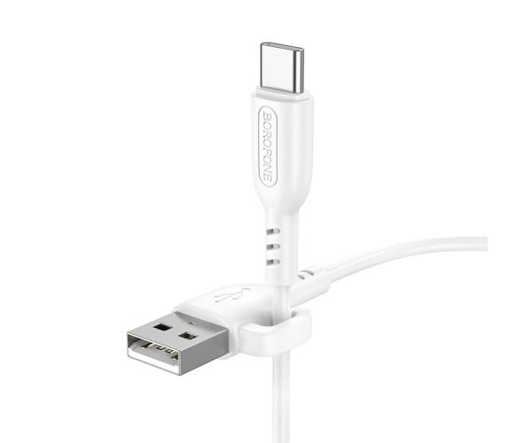Кабель USB Borofone BX9 Type-C 3A 1 м White - фото 2