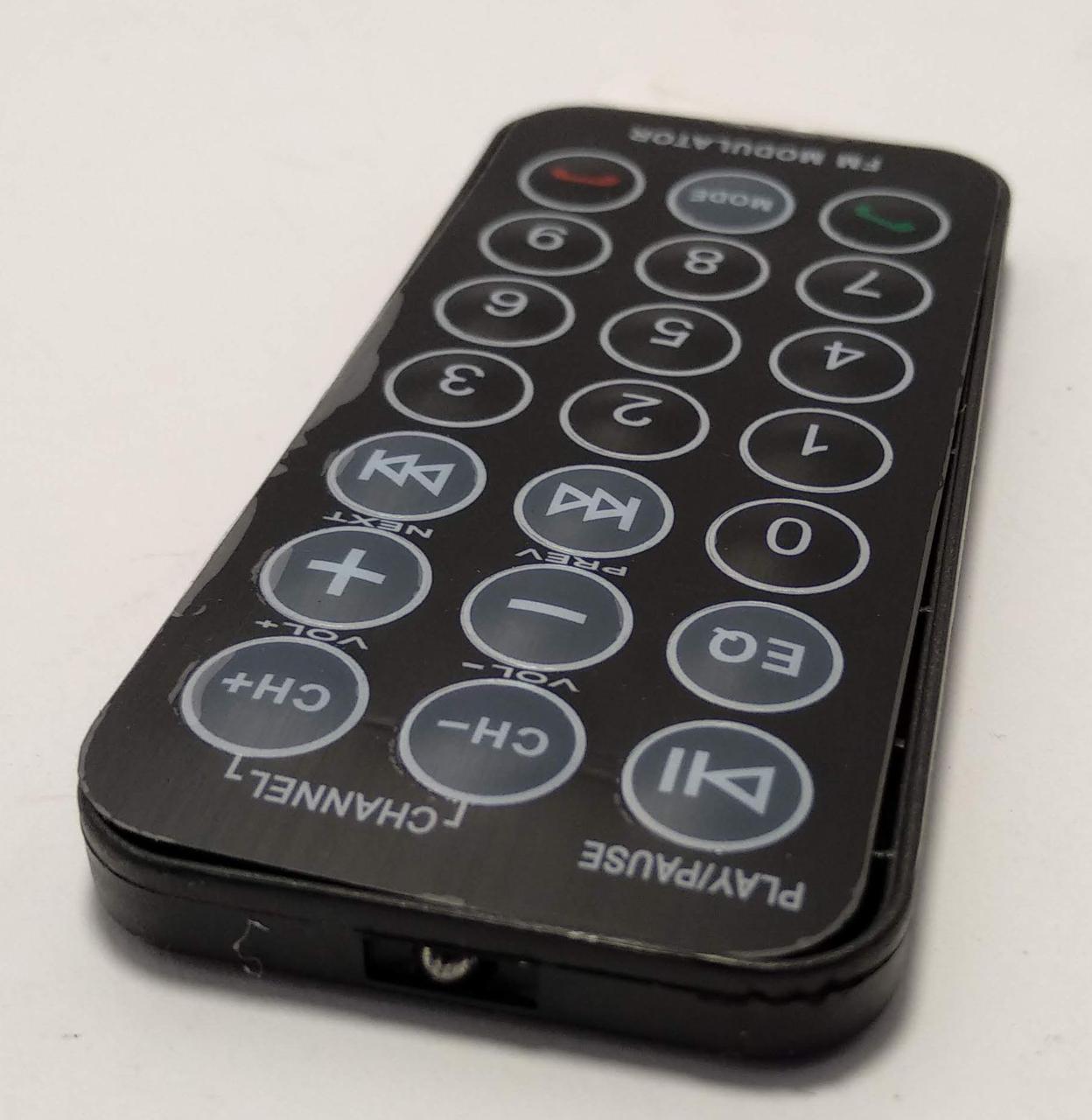 FM-модулятор автомобильный C4 MP3 USB TF/microSD дисплей пульт ДУ Black (5698403) - фото 5