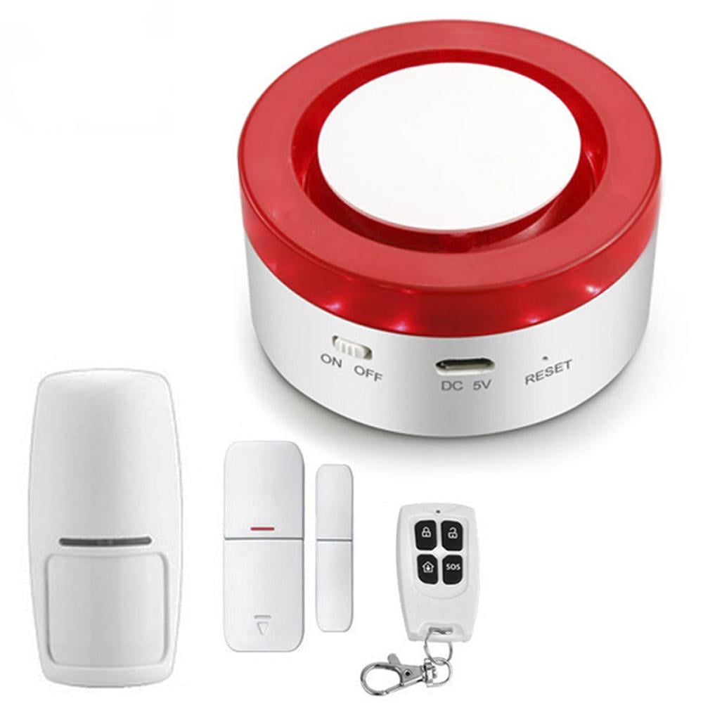 Wi-Fi сигнализация беспроводная USmart SAS-01w комплект с сиреной и поддержкой Tuya на Android/iOS