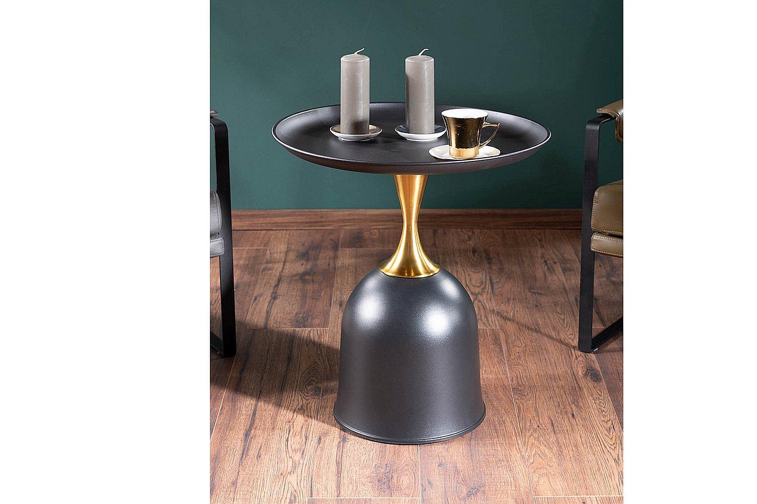 Журнальный столик Signal LIBRA 51 см Черный/Золотой (LIBRACZL51) - фото 8 Журнальный столик Signal LIBRA 51 см Черный/Золотой (LIBRACZL51) - фото 8