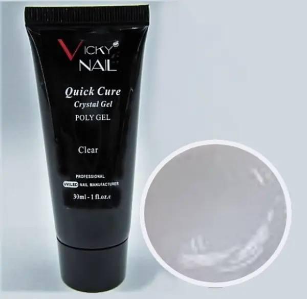 Полигель Vicky Nail 30 мл Clear - фото 1
