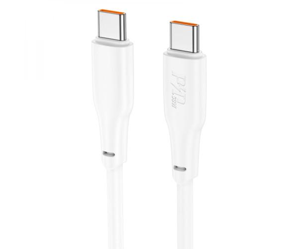 Кабель USB Hoco X93 Force Type-C to Type-C 60W 3А 2 м White