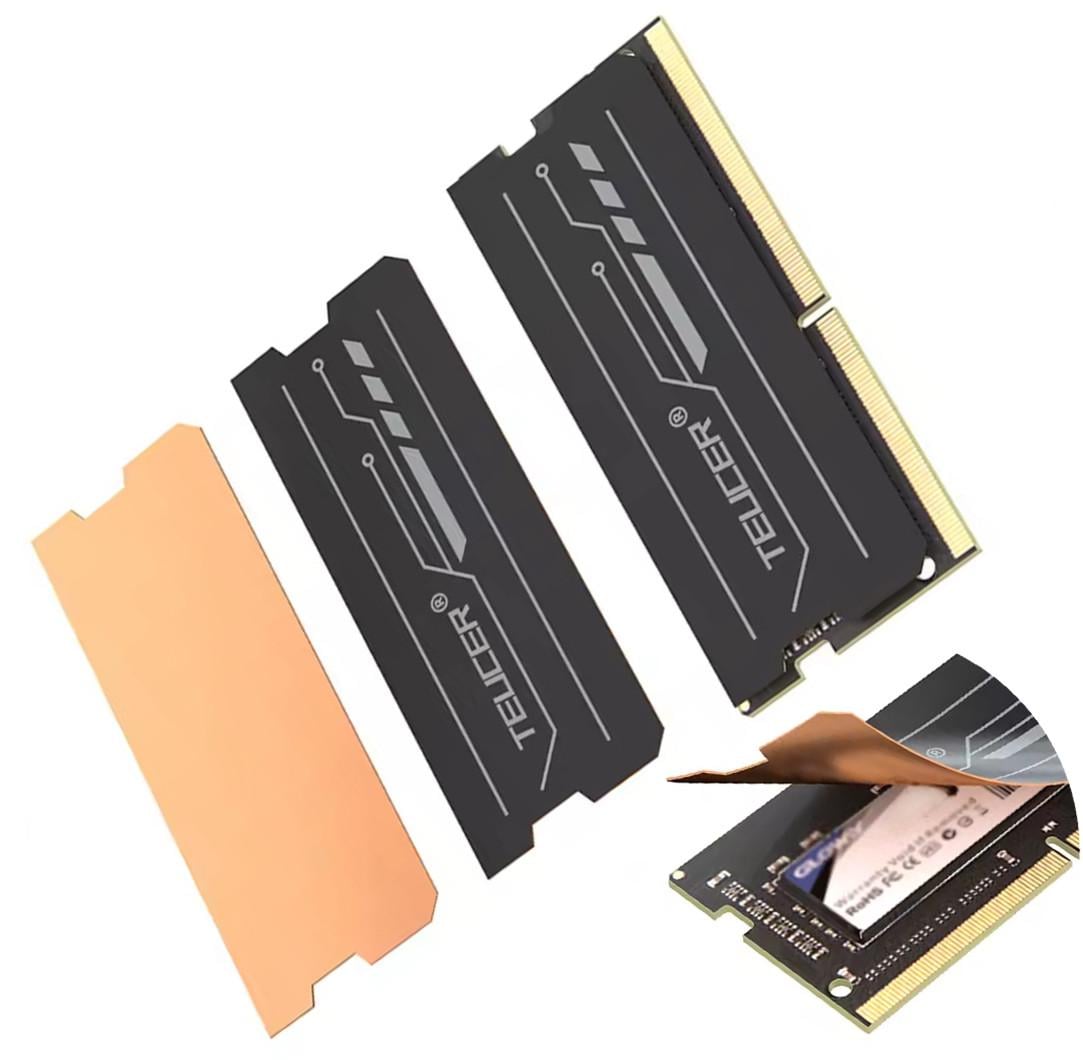 Радиатор охлаждения SO-DIMM из графена и медной фольги Teucer NC-67 охлаждение DDR4 DDR5 So-dimm 2 шт. (2859674140)