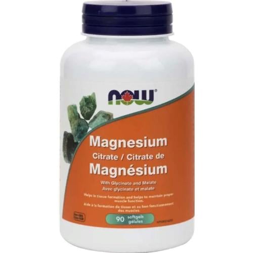 Микроэлемент Магний NOW Foods Magnesium Citrate 134 мг 90 Softgels