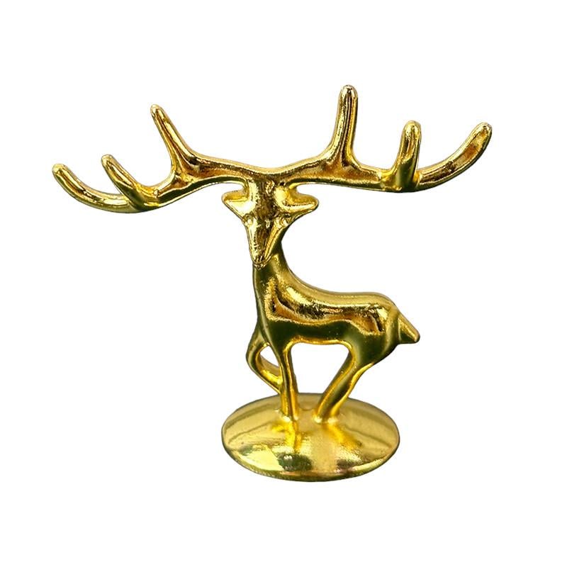 Декор для тарелки Олень Золотистый (4634)