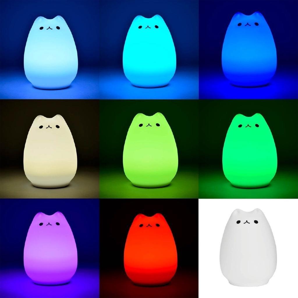 Нічник дитячий Little Cat Silicone Light 7 кольорів (730667kmt) - фото 4