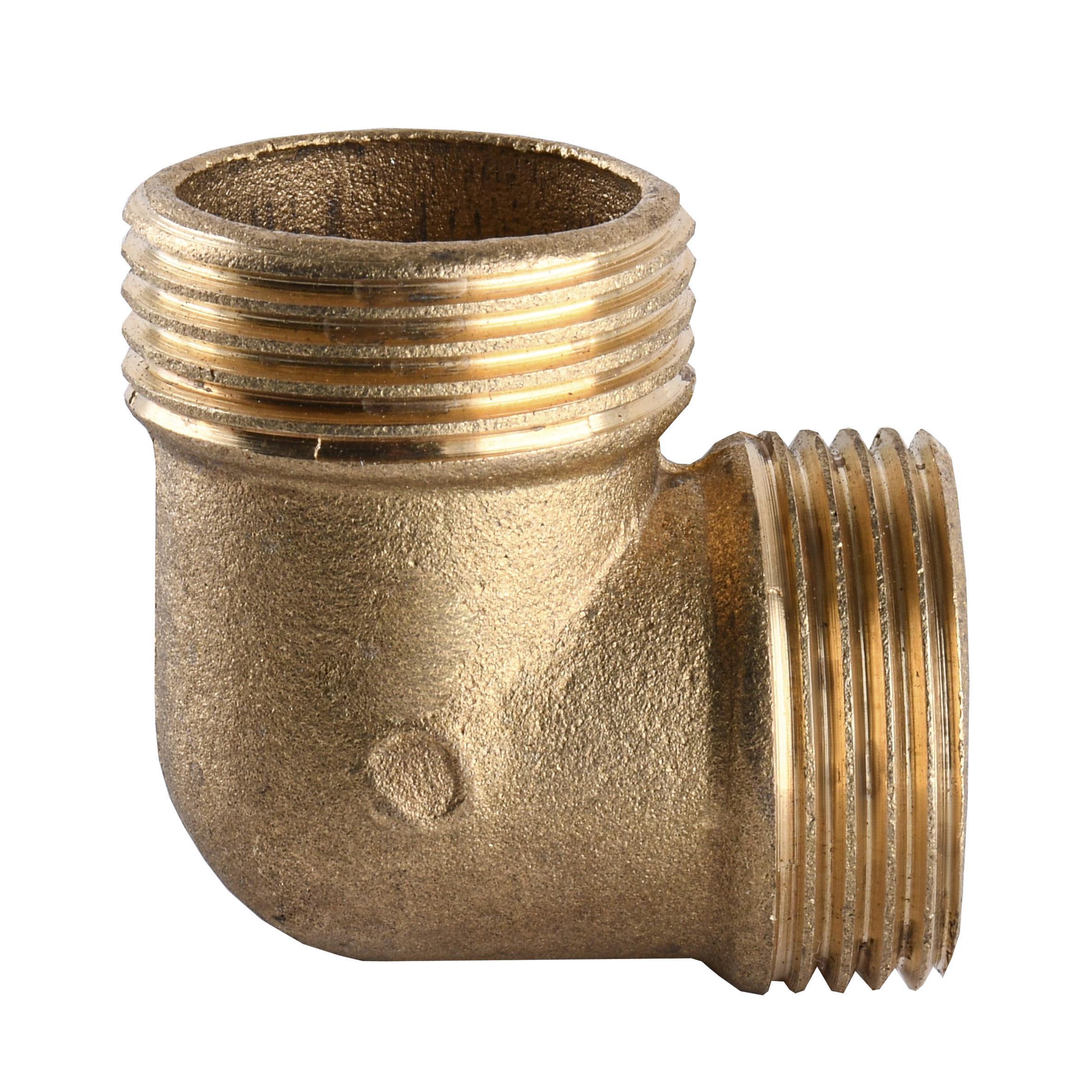 Кутник 90° VA 000012466 латунь зовнішня-зовнішня 1" (104689)