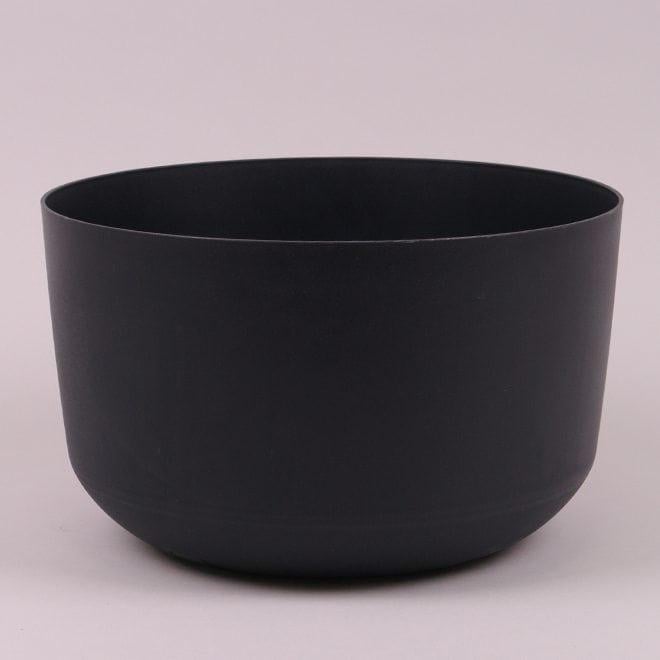 Горшок пластиковый Flora GRACIA STANDART 39 см Антрацитовый (92306)